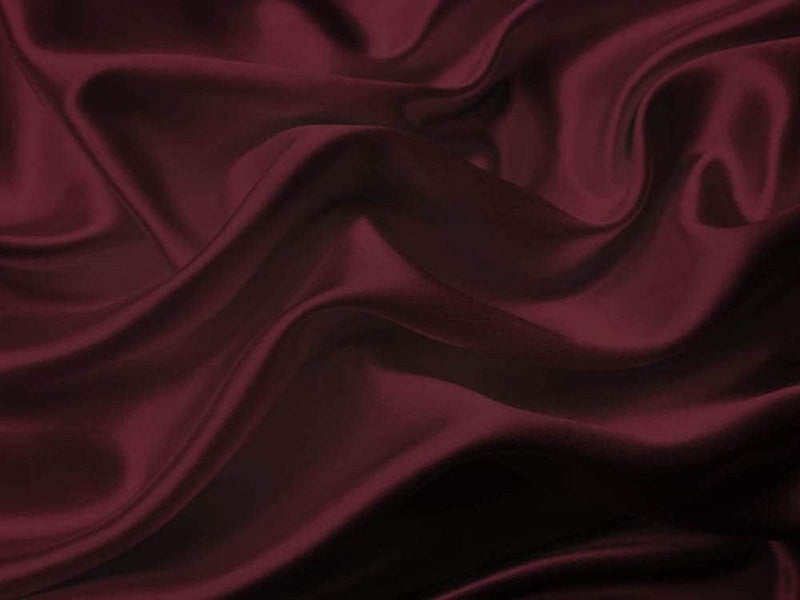 MK Home Mk Collection 4pc Soft Silky Satin Solid Color Deep Pocket Sheet Set (Burgundy, Full) - Image 1